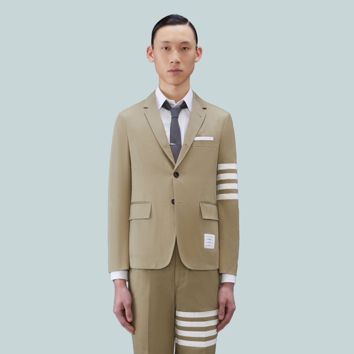 Cotton Twill 4-Bar Unconstructed Classic Sport Coat Camel