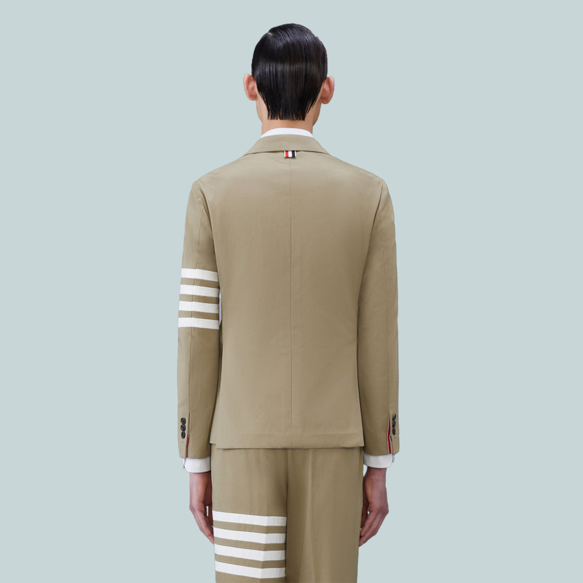 Cotton Twill 4-Bar Unconstructed Classic Sport Coat Camel
