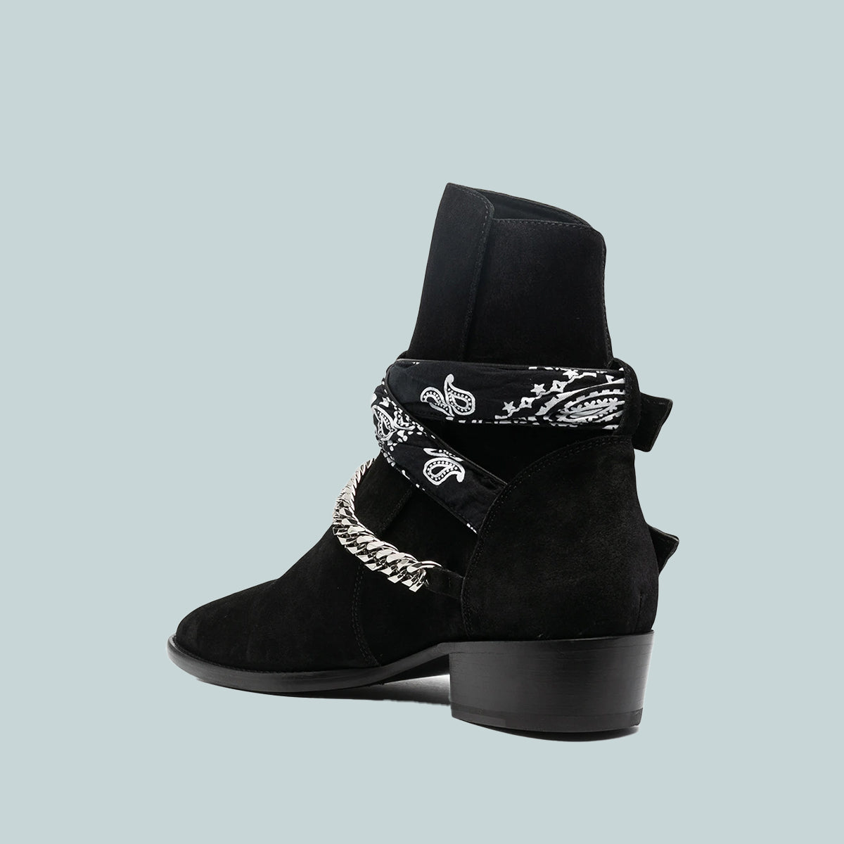 Bandana Buckle Boot Black