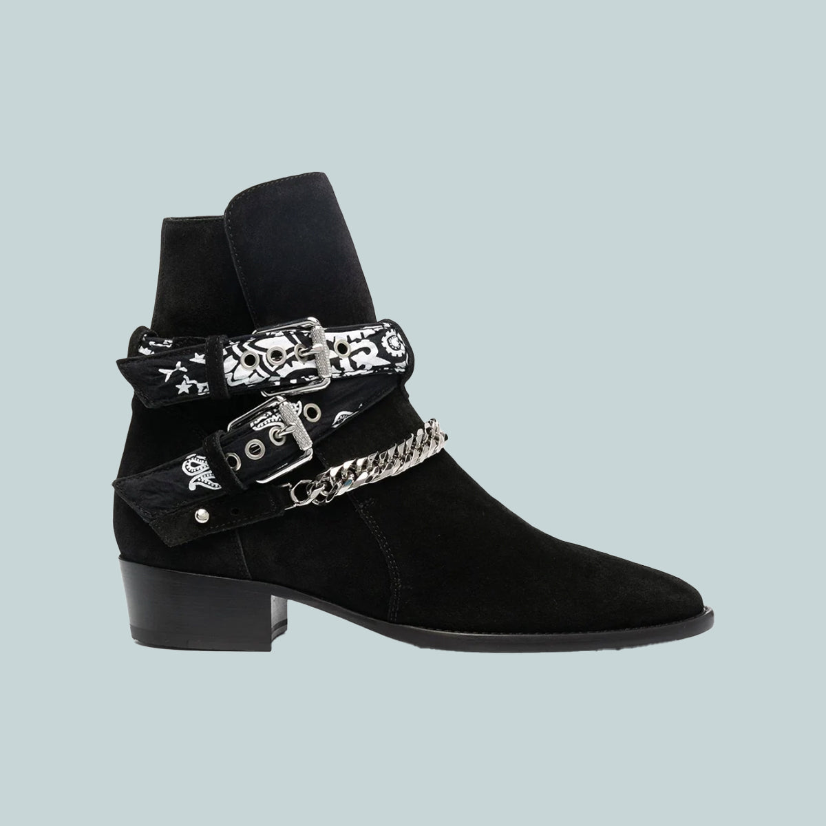 Bandana Buckle Boot Black