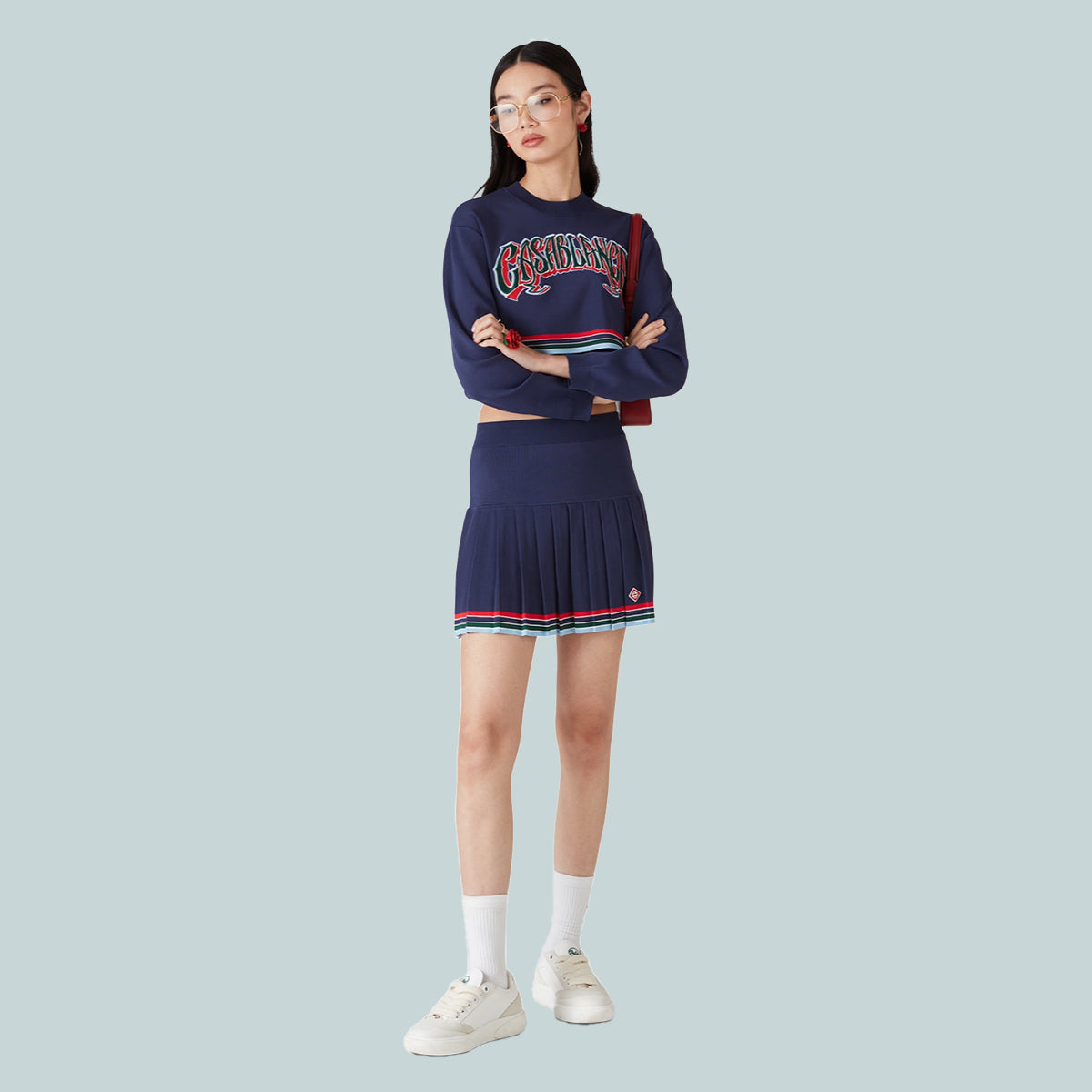 Baseball Mini Skirt Navy