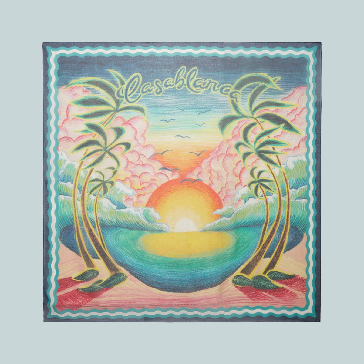 Danse De La Mer Medium Silk Scarf