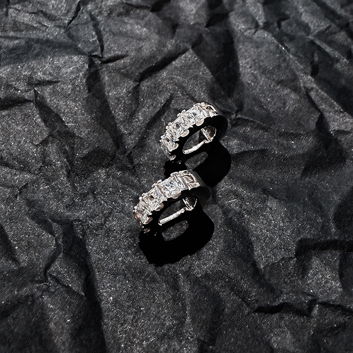 Facet Hoop Earrings