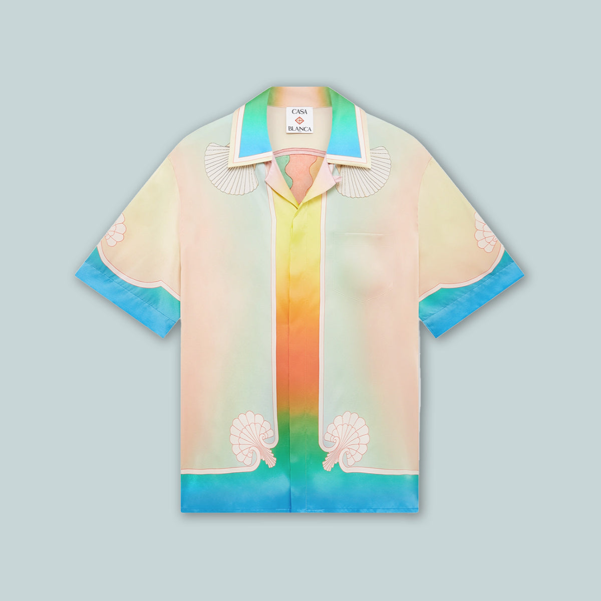 Cuban Collar Silk Short Sleeve Shirt Lucid Dreams