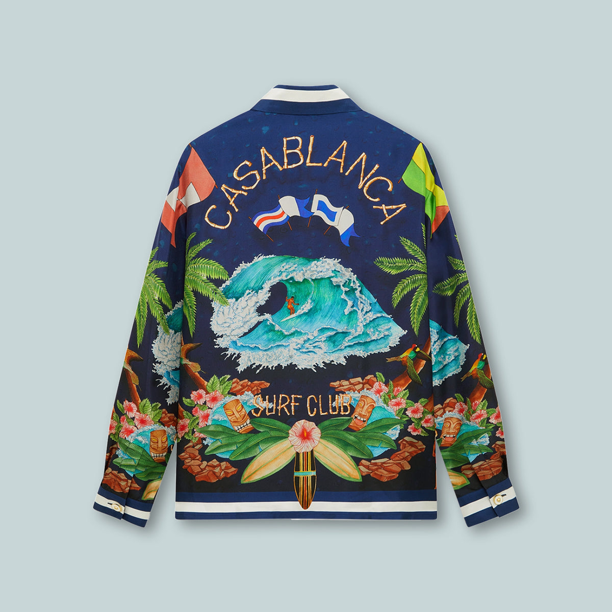 Classic Long Silk Sleeve Shirt Surf Club Midnight