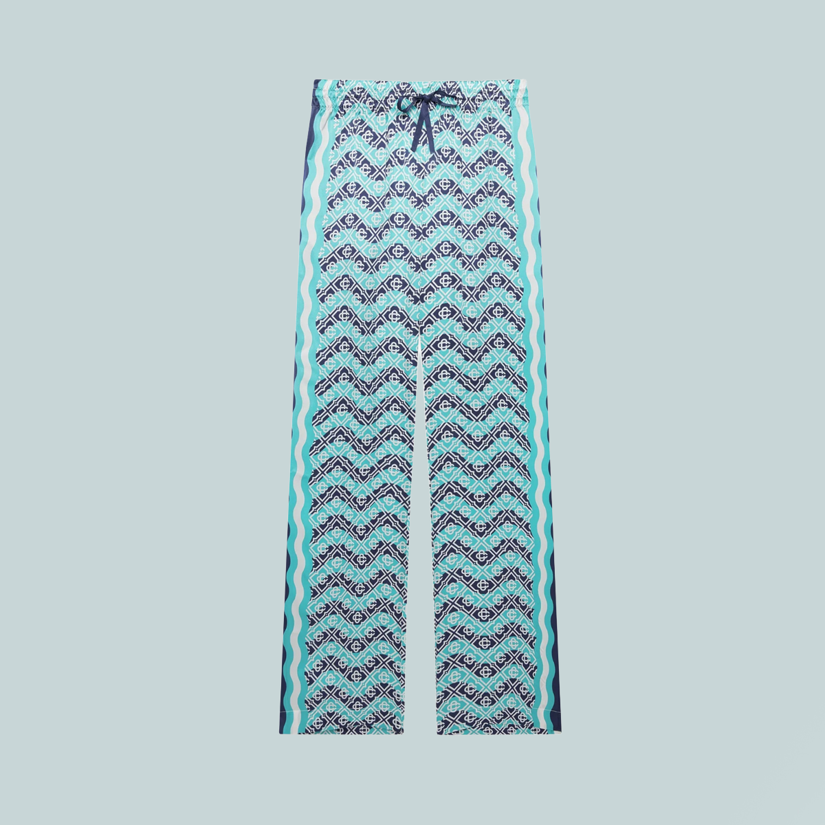 Men's Drawstring Trouser Silk Monogram