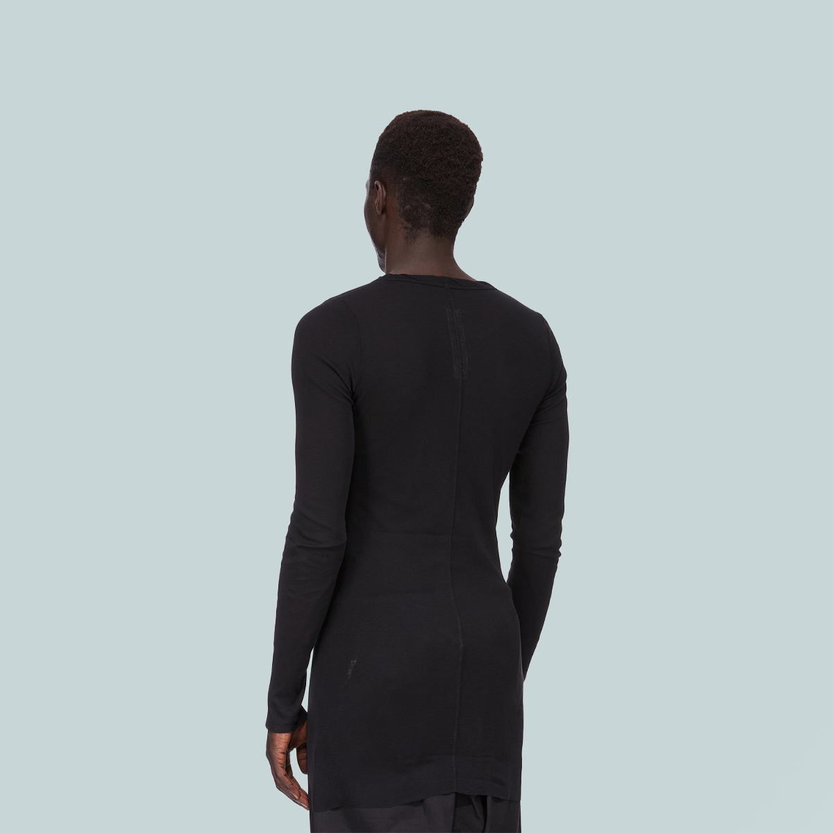 Men's Rib LS T Black