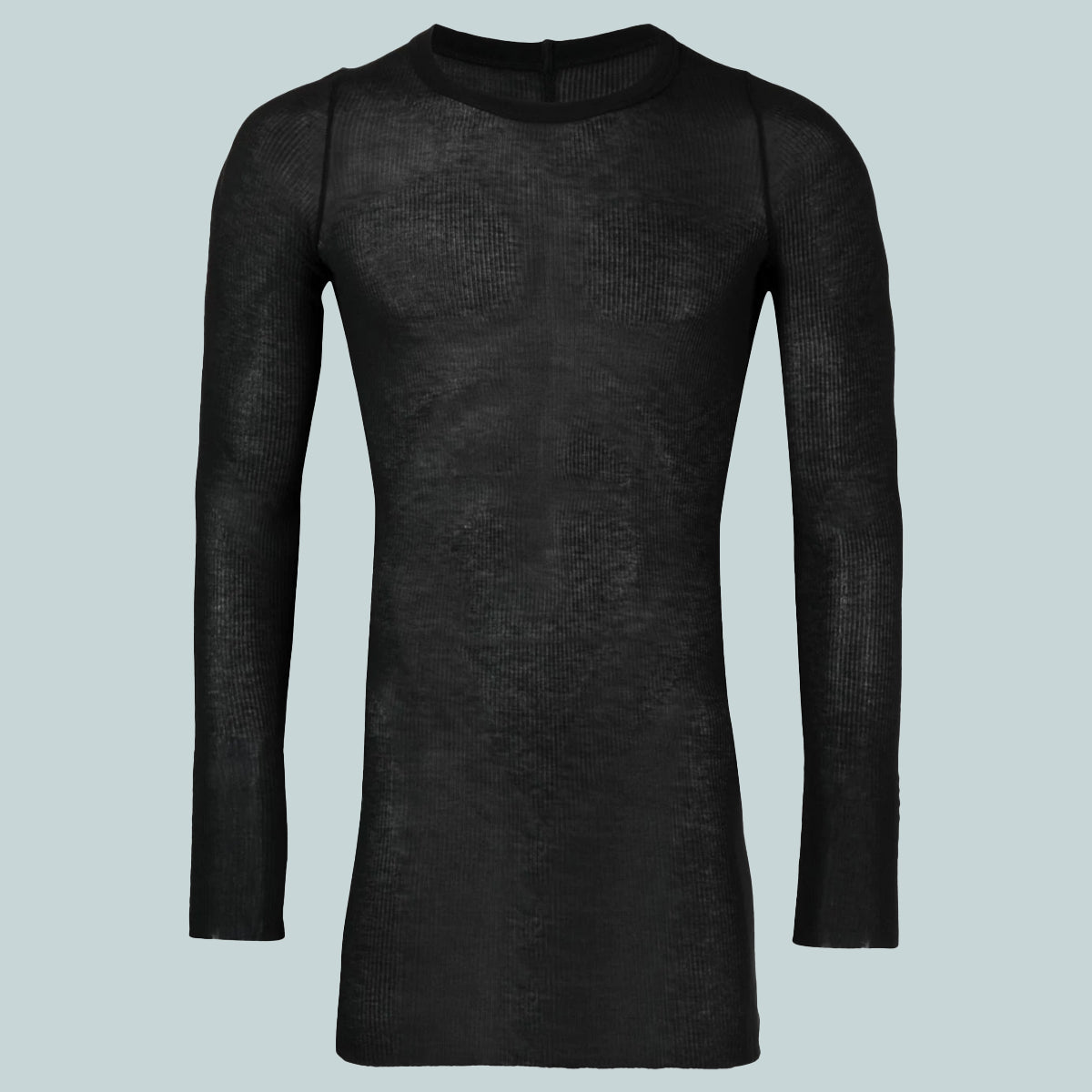 Men's Rib LS Tee Black