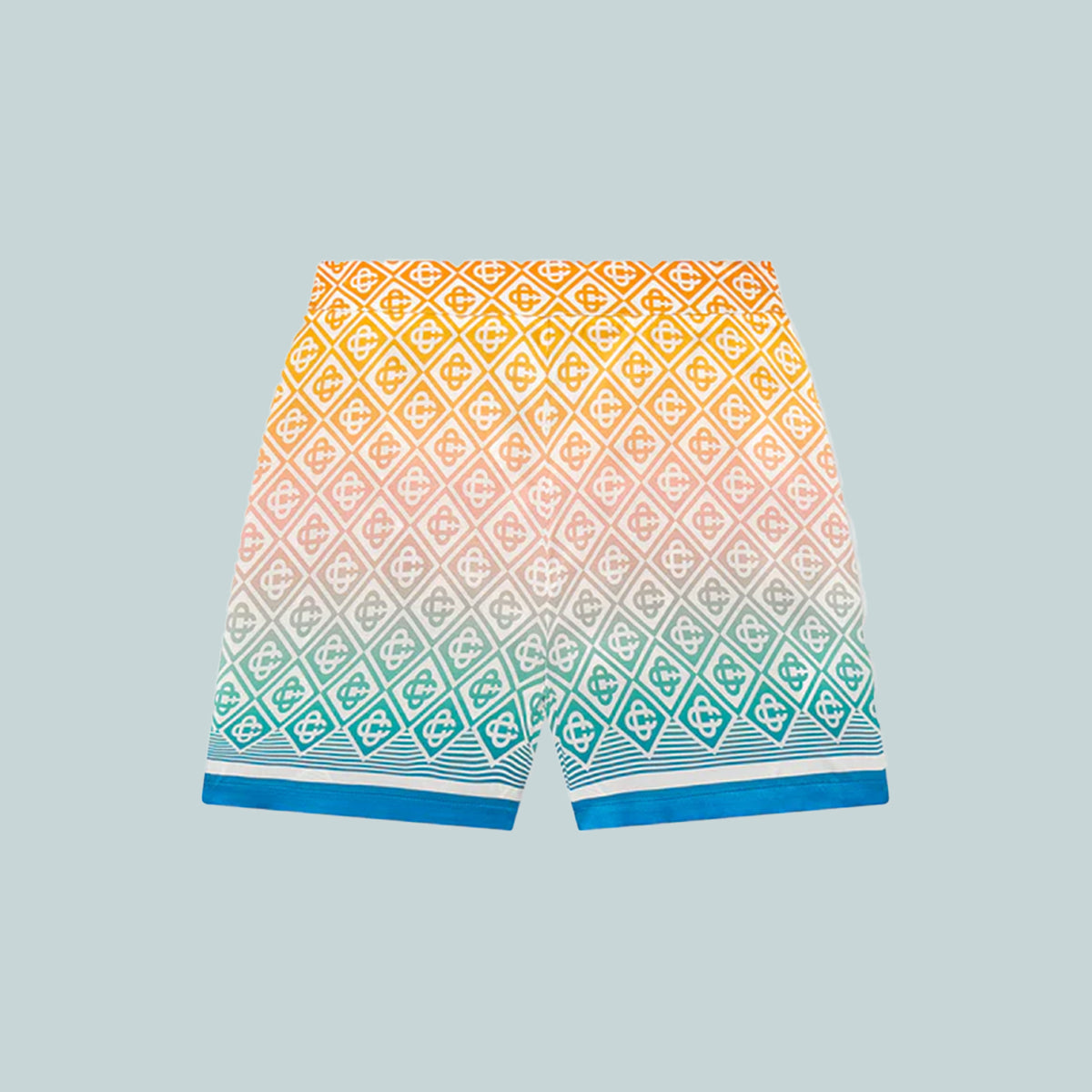 Gradient Monogram Silk Tailored Shorts