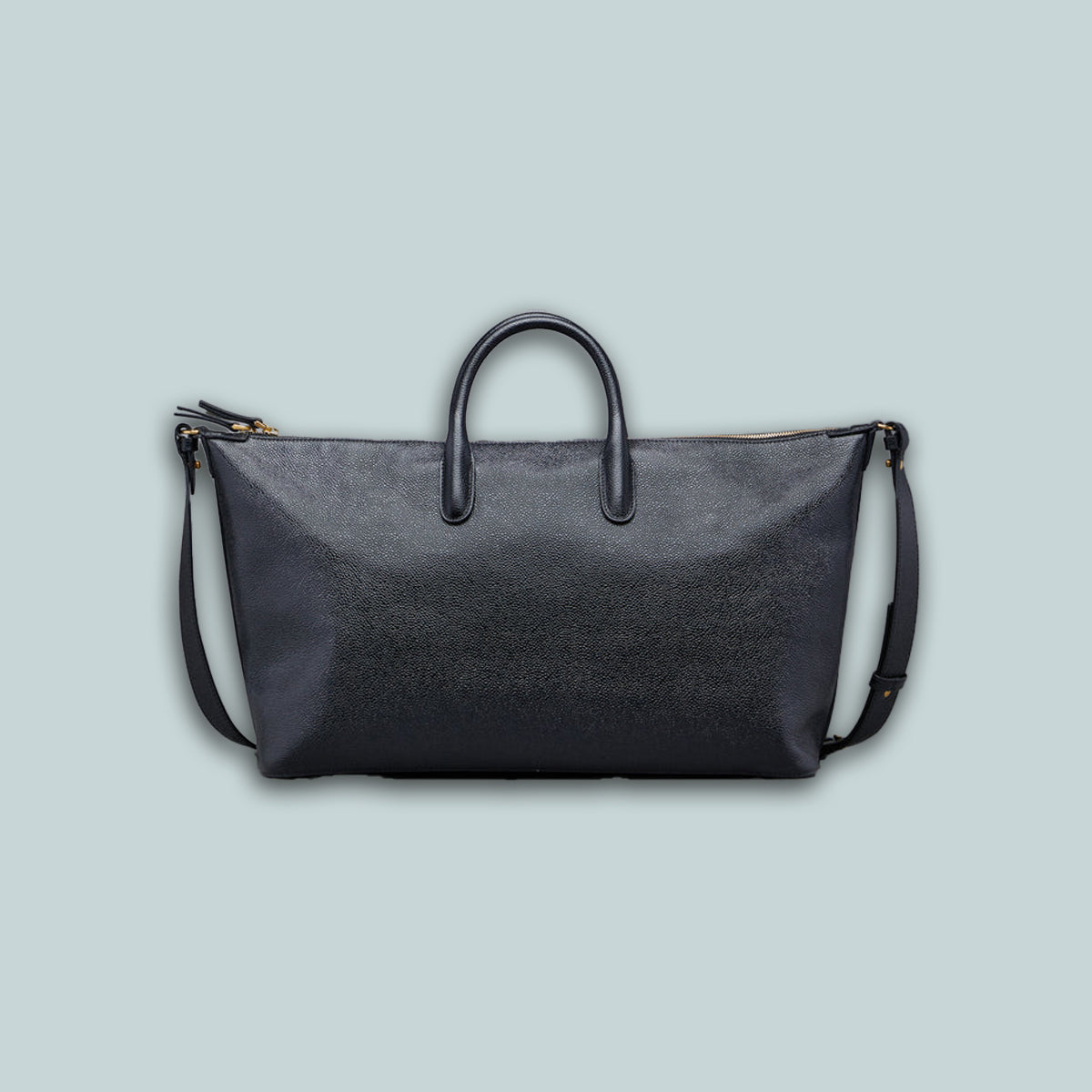 Pebble Grain Medium Duffle Black