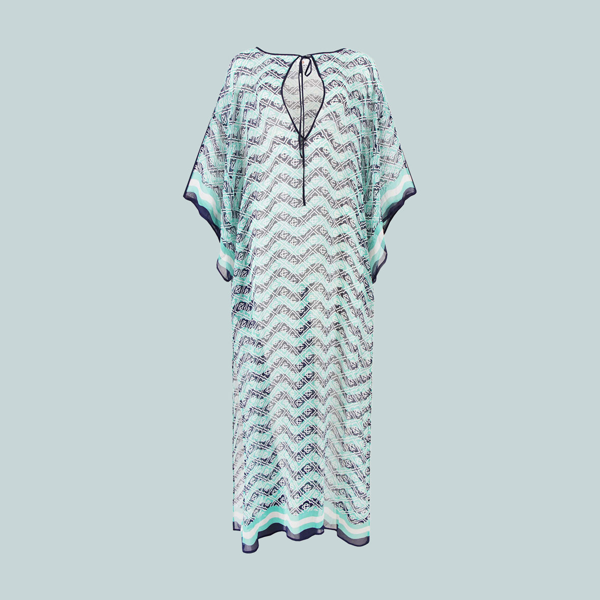 Women's Monogram Silk Kaftan