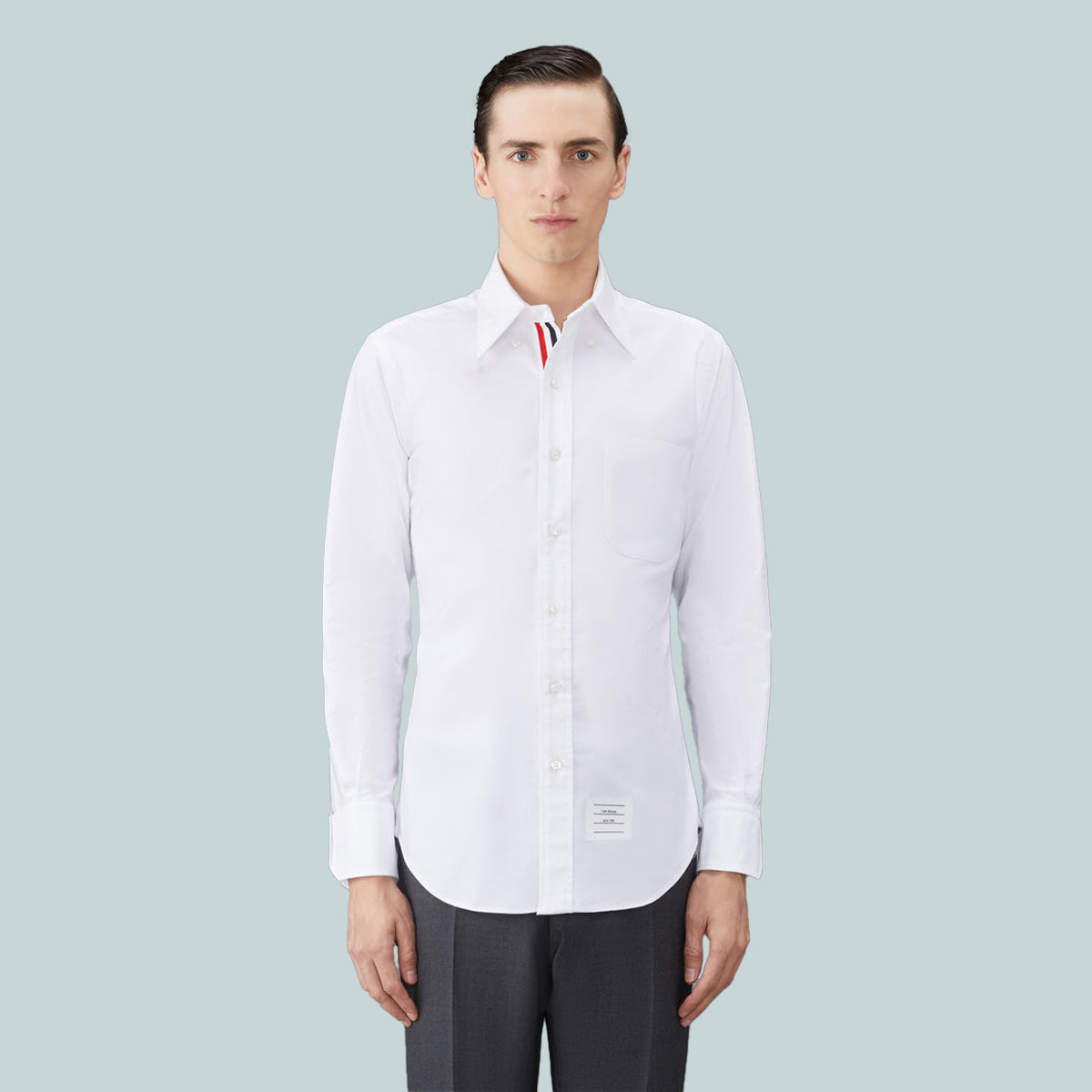 Cotton Poplin Long-Sleeve Classic Shirt White