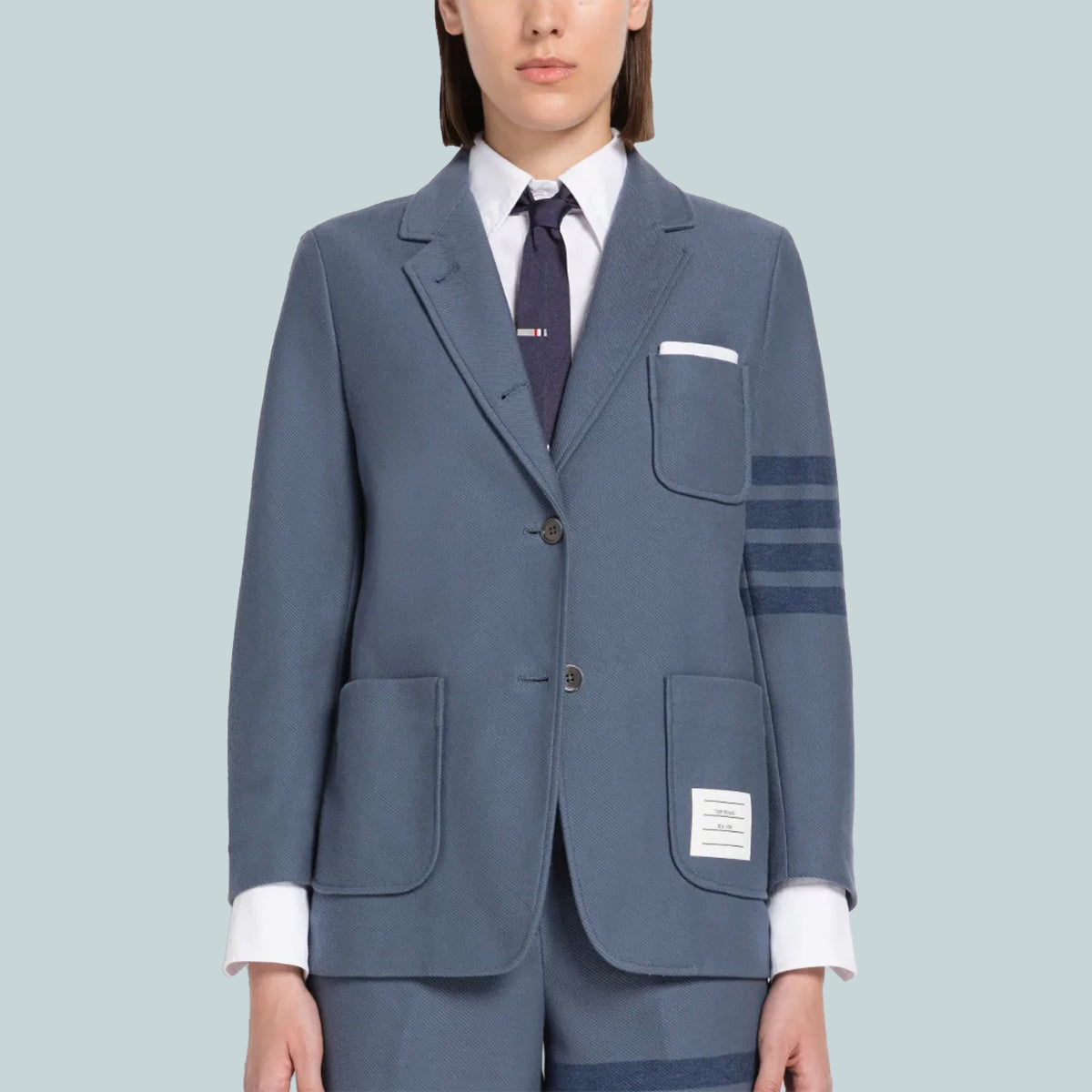 Tech Twill 4-Bar Sack Jacket Blue