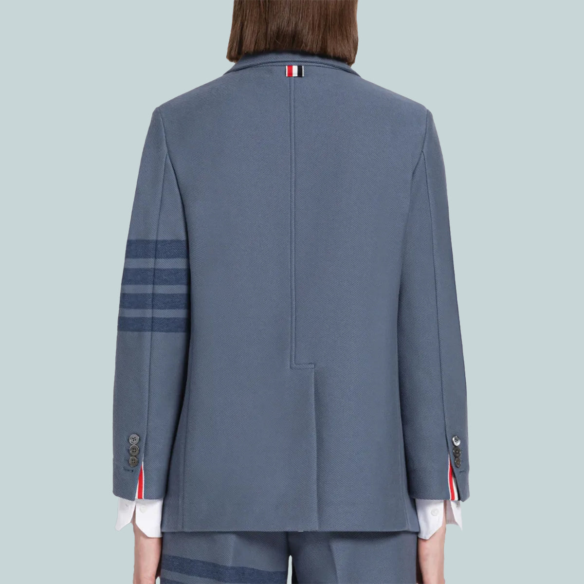 Tech Twill 4-Bar Sack Jacket Blue