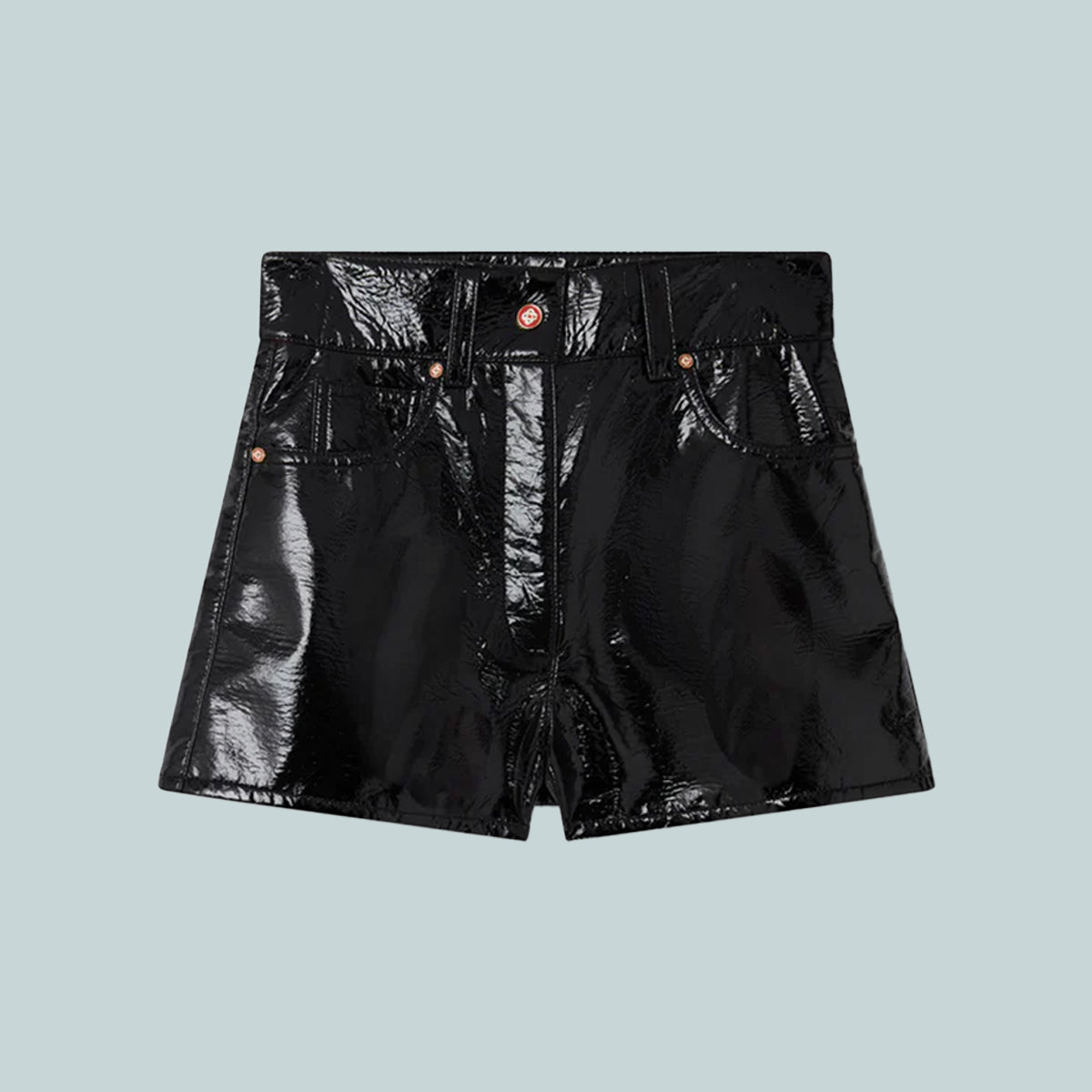 Patent Shorts Black