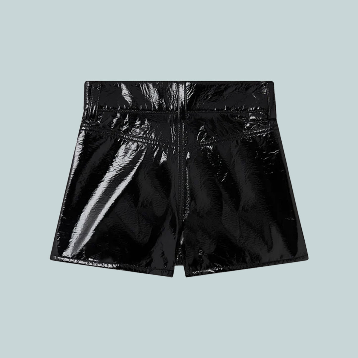 Patent Shorts Black