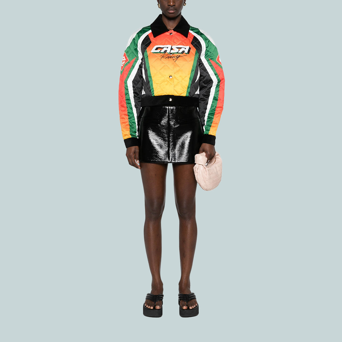 Quilted Cropped Jacket Casa Moto Sport