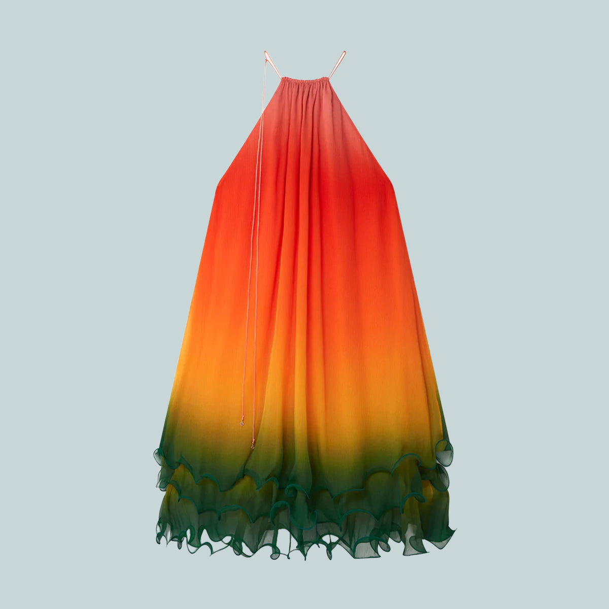 Rainbow Gradient Cocktail Dress