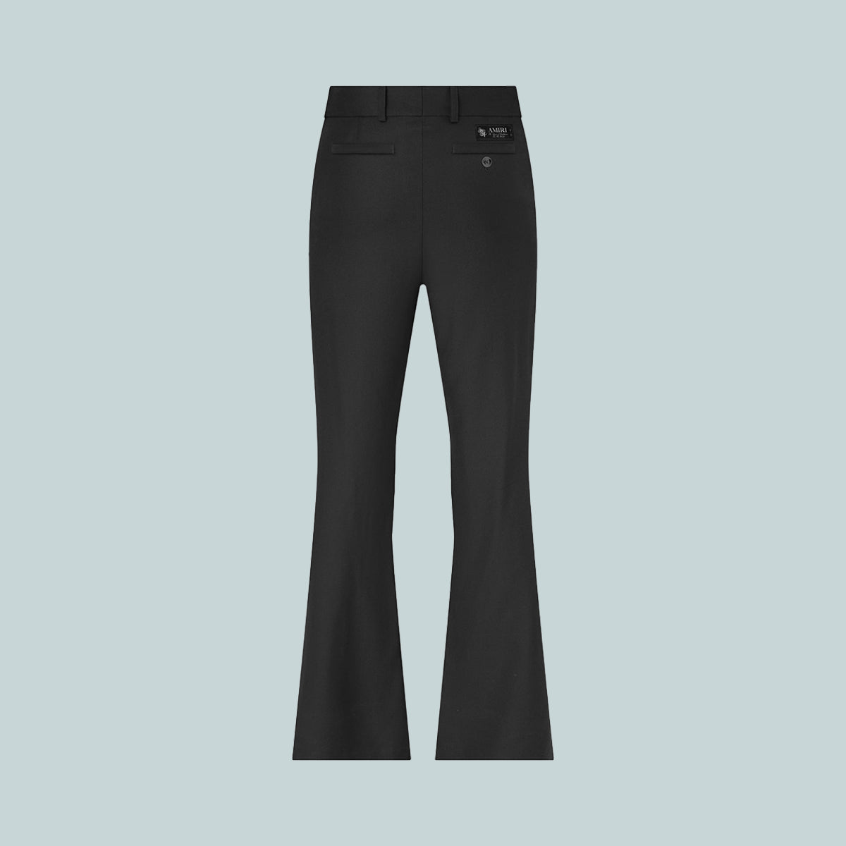 Crystal Trim Creased Flare Black