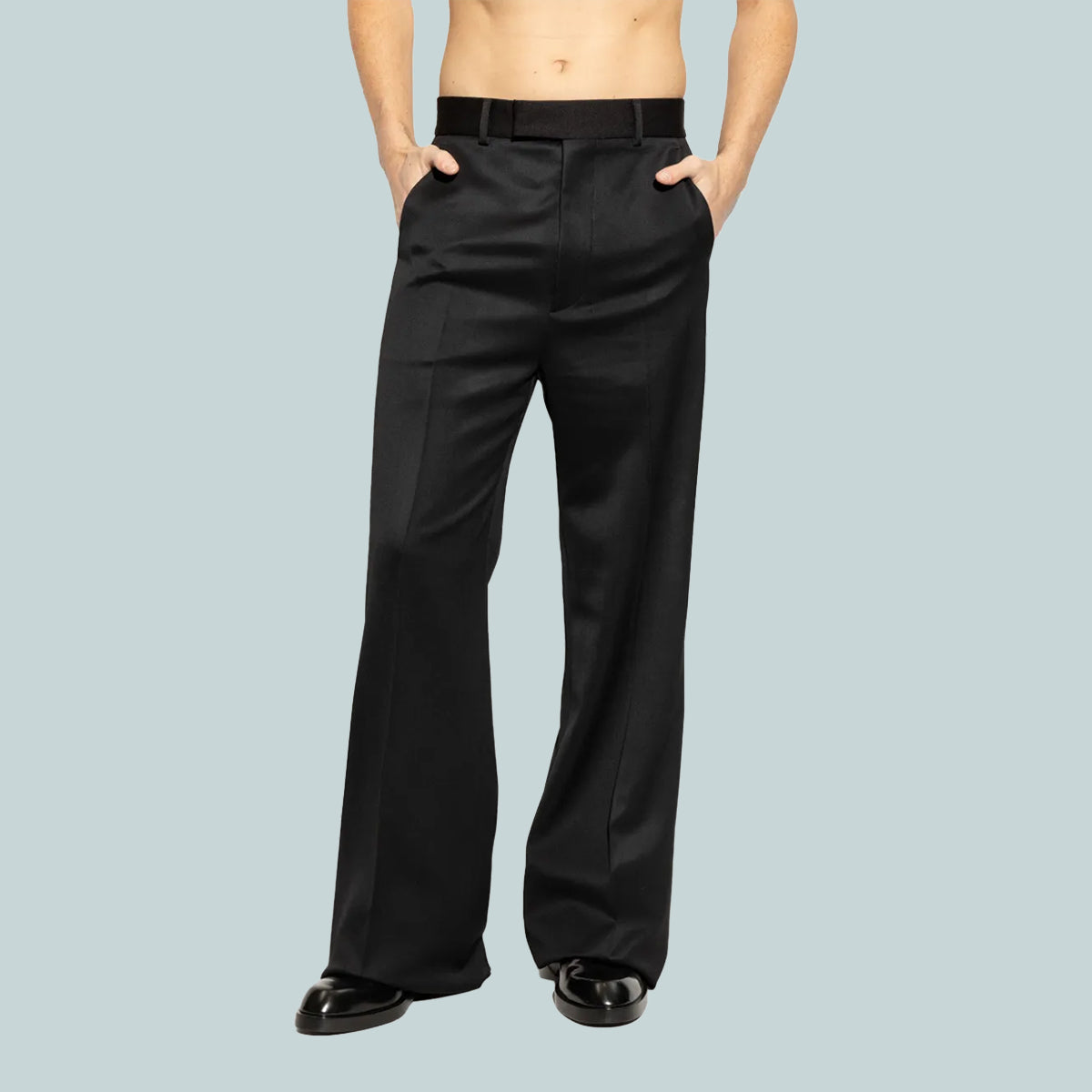 Tuxedo Creased Flare Pant