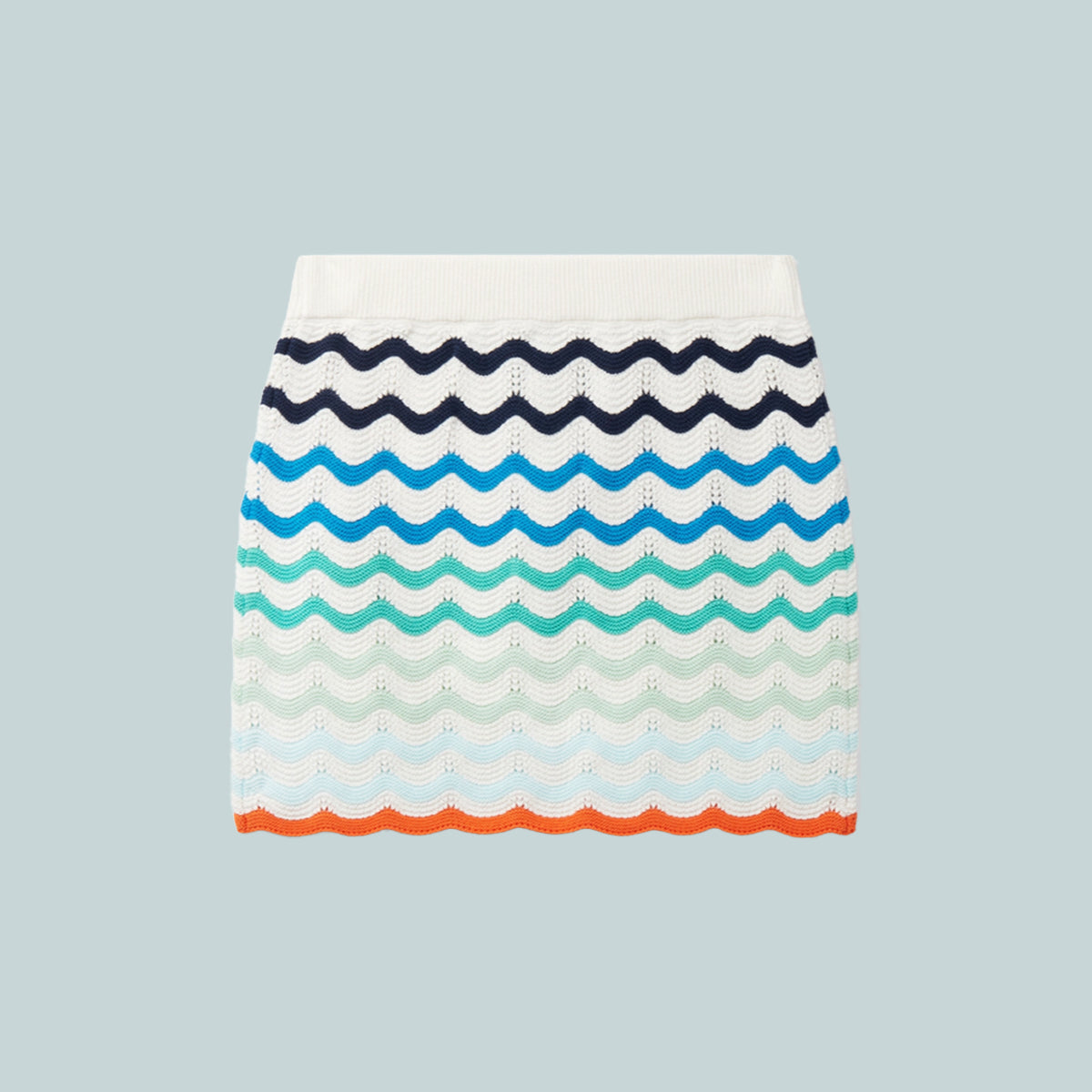 Kid's Gradient Wavy Crochet Skirt