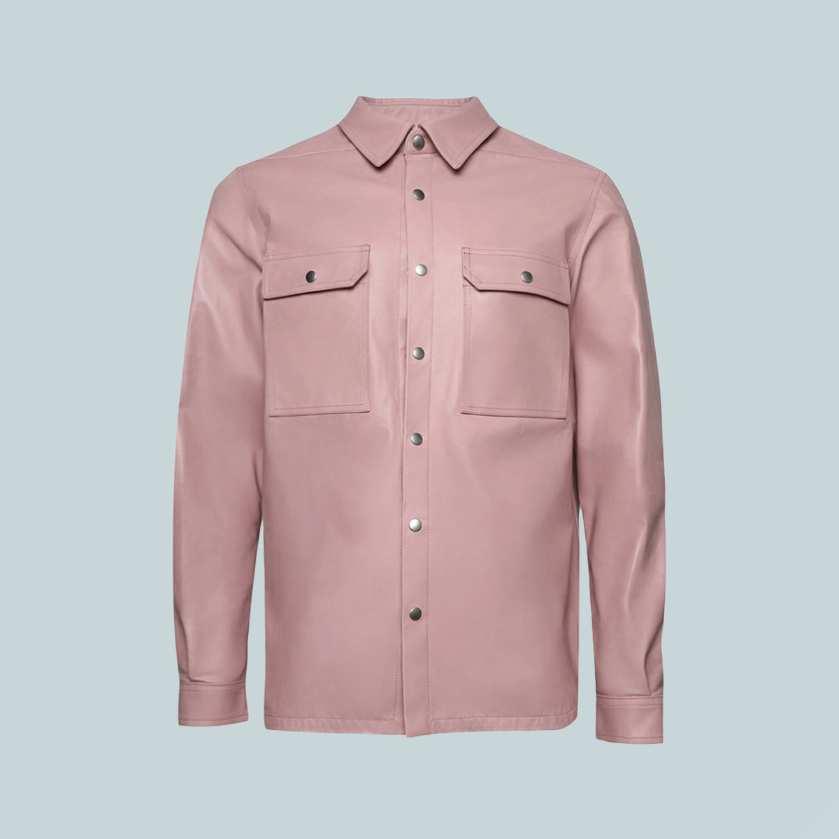 Leather Outershirt Dusty Pink