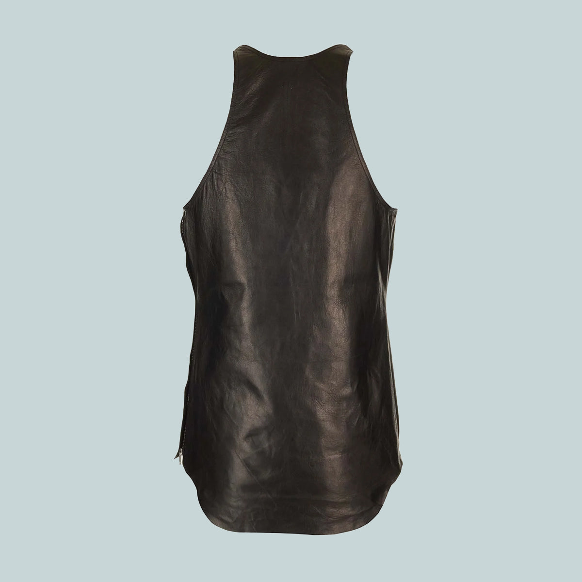 Men's Leather Tank Black