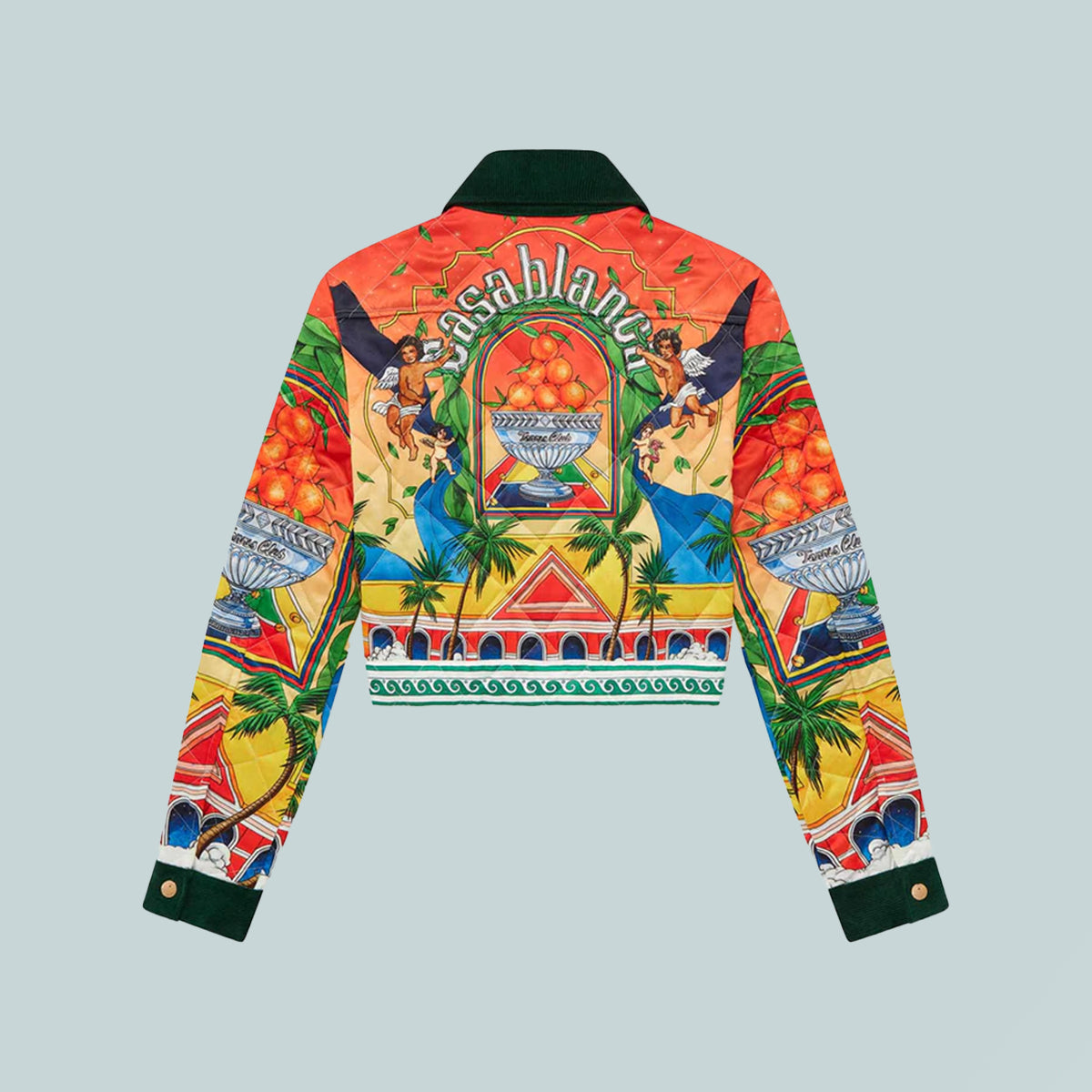 Quilted Cropped Jacket Triomphe d'Orange