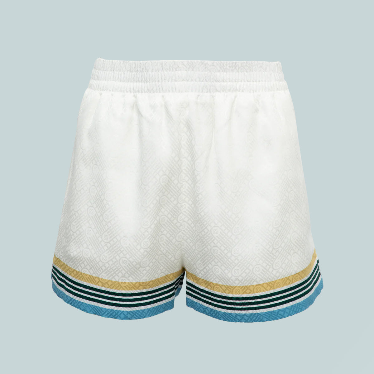 Printed Silk Shorts Casa Way Stripe
