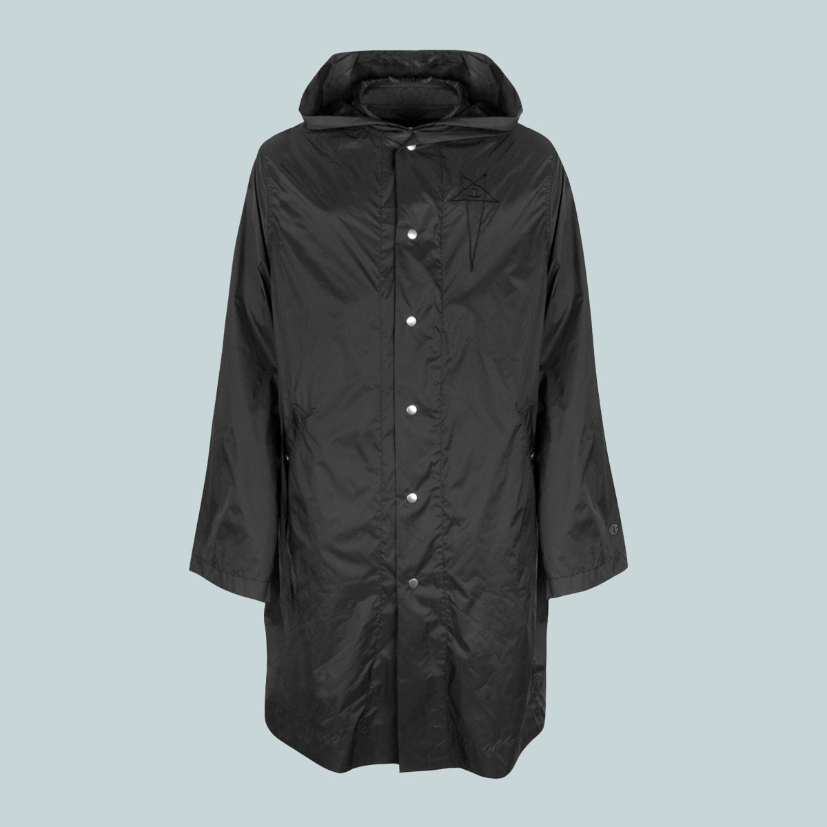Hooded parka nylon black
