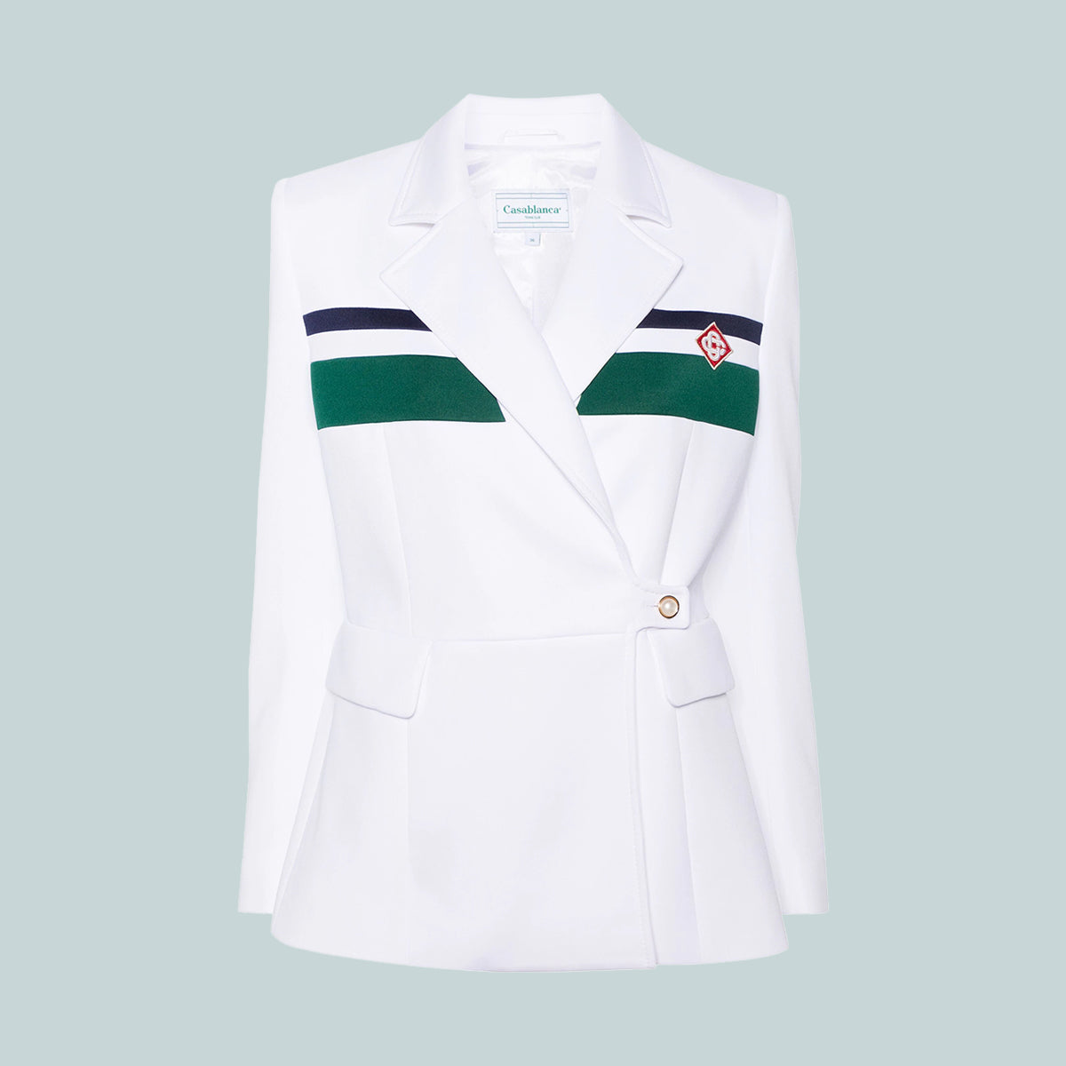 Women's Tricot Blazer White