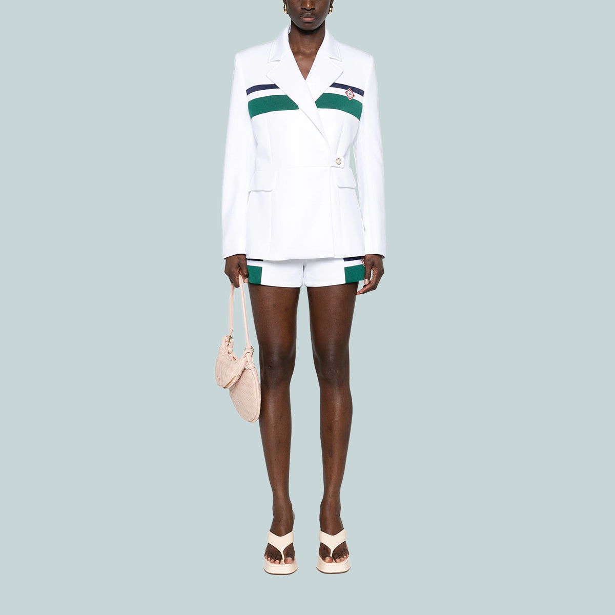 Women's Tricot Blazer White
